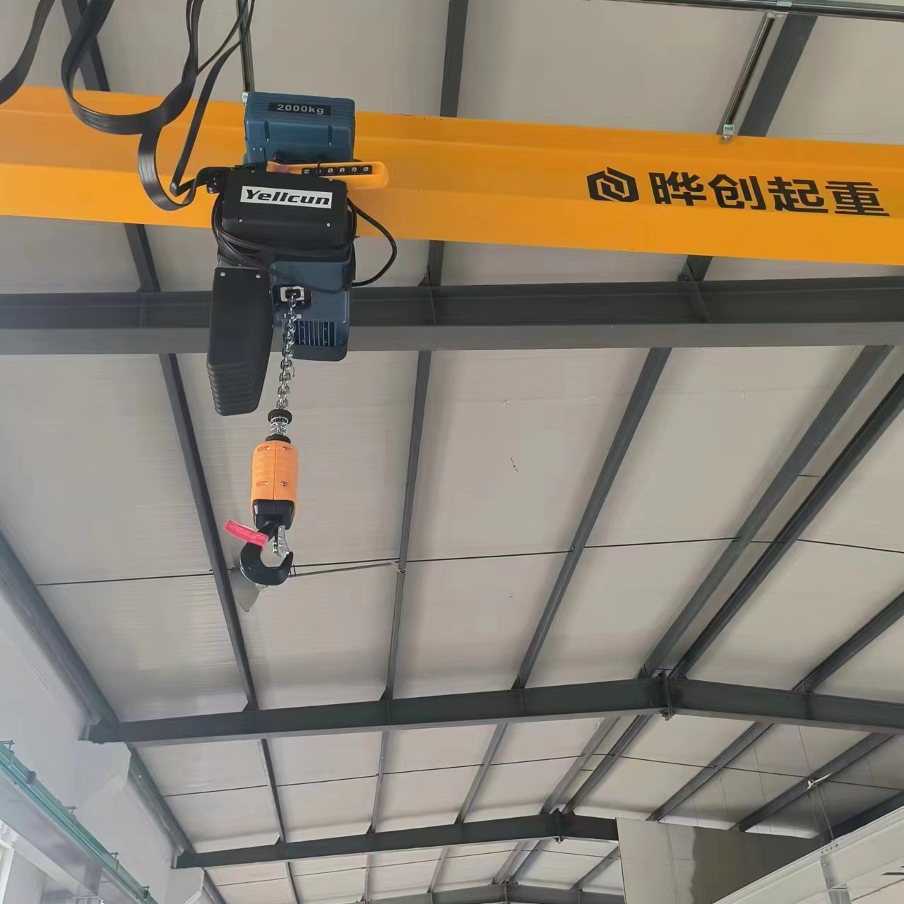 2000kg電動單梁（liáng）起重機案例（lì）